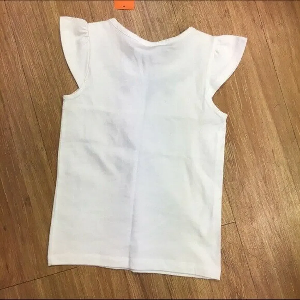 Gymboree Girls Top Size 5 Floral‎ Embroidered Blue White Desert Dreams NEW